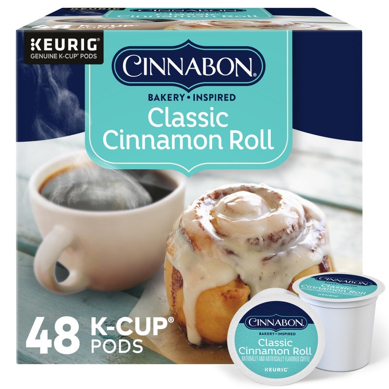Cinnabon Classic Cinnamon Roll Keurig Single-Serve K-Cup Pods, Light Roast Coffee, 48 Count - Image 1